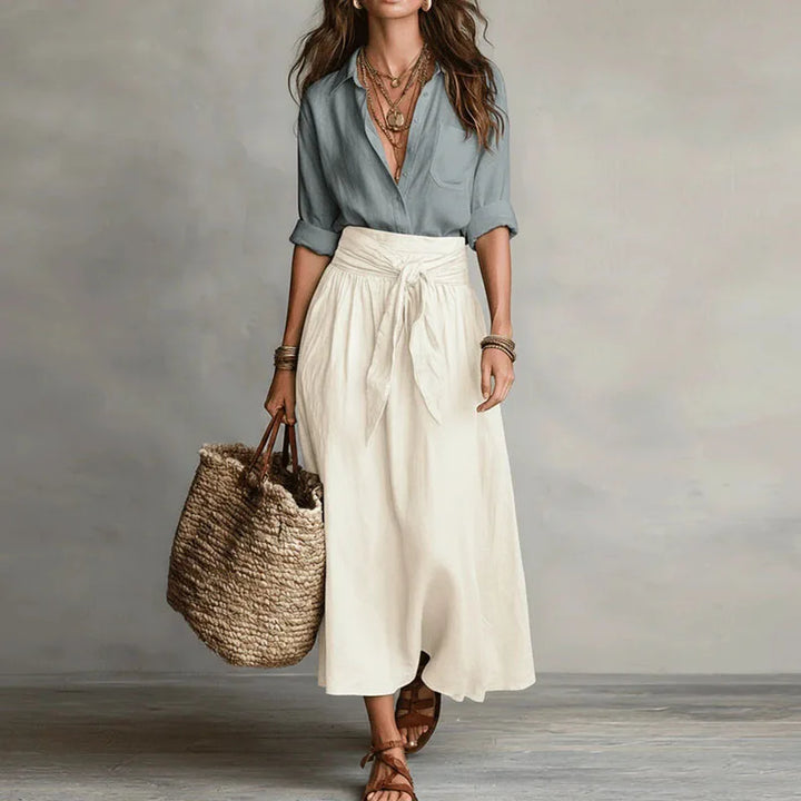 Clementine Tijdloze Set met Strikdetail