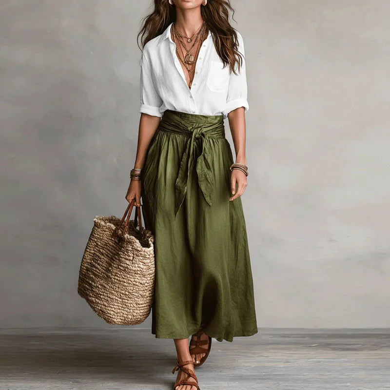 Clementine Tijdloze Set met Strikdetail