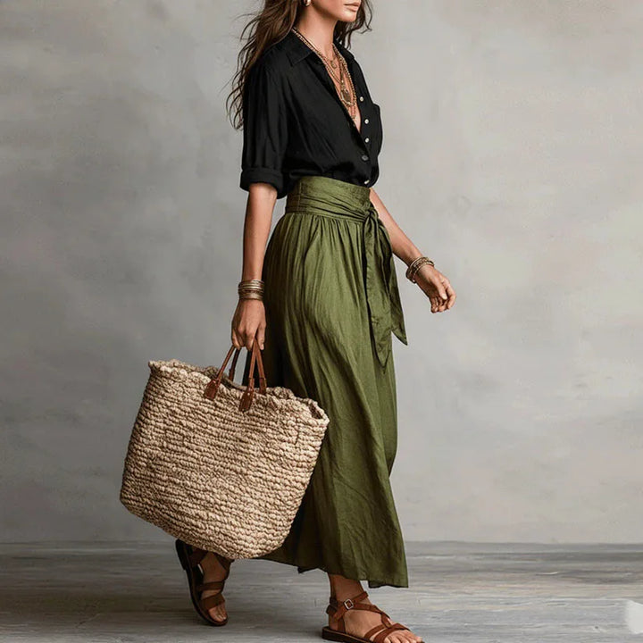 Clementine Tijdloze Set met Strikdetail