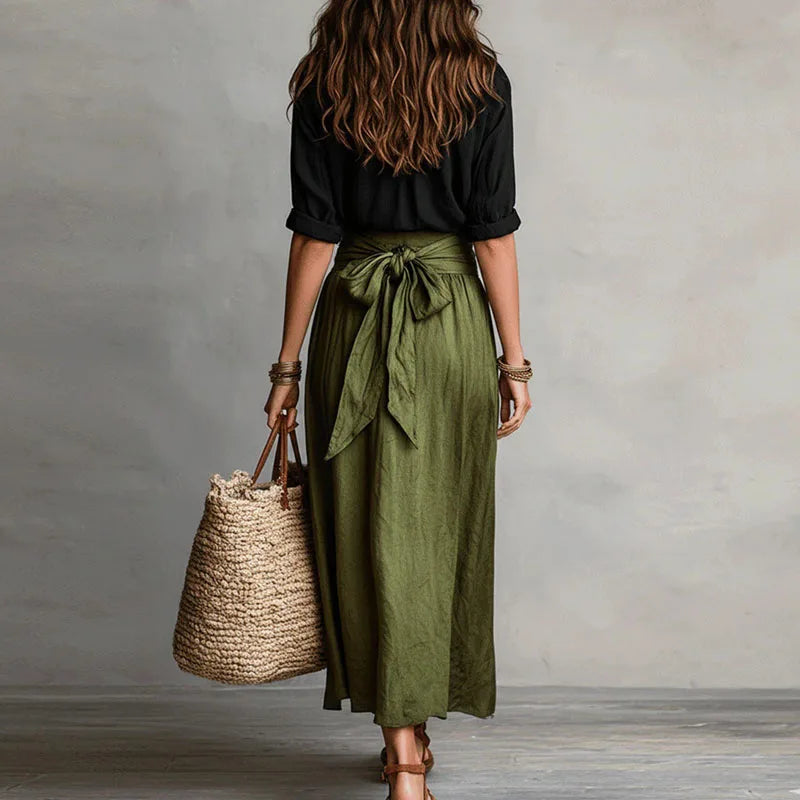 Clementine Tijdloze Set met Strikdetail