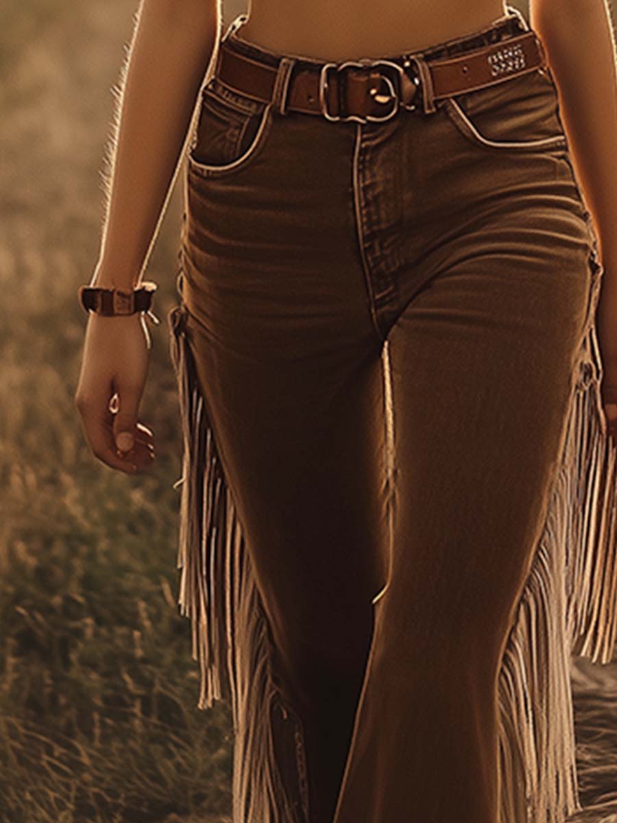 Petra413 Elegante Broek met Bijpassende ceintuur