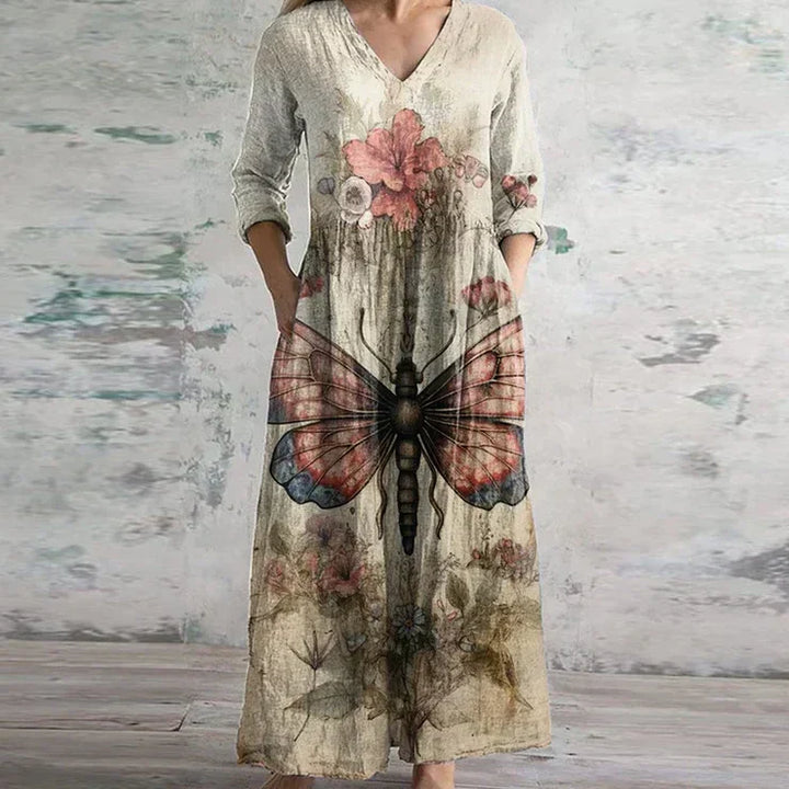 Kristen Verfijnde Maxi Jurk met Bloemenprint