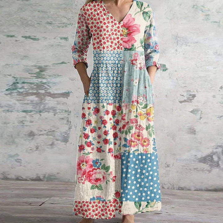 Kristen Verfijnde Maxi Jurk met Bloemenprint