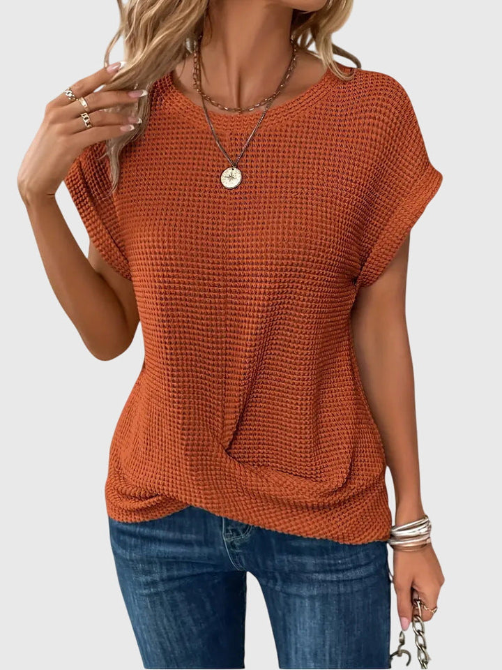 Isa Elegante Blouse met Ronde hals