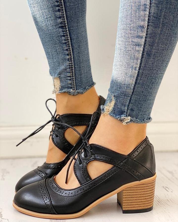 Daphne Stijlvolle Schoenen met Blokhak