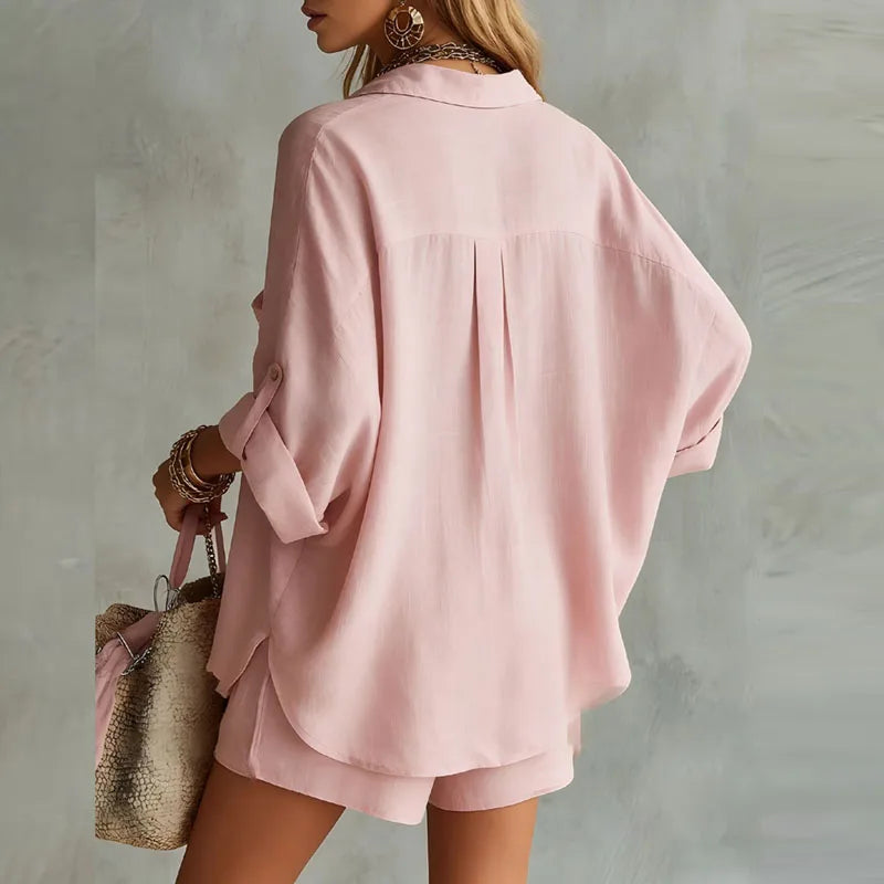 Delphine Verfijnde Set met Knoopdetails