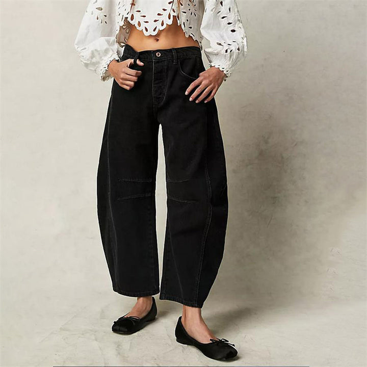 Barrel Getailleerde Broek met Zakken