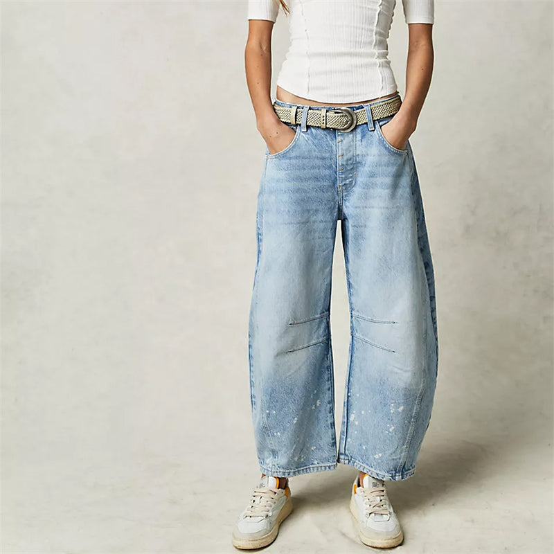 Barrel Getailleerde Broek met Zakken