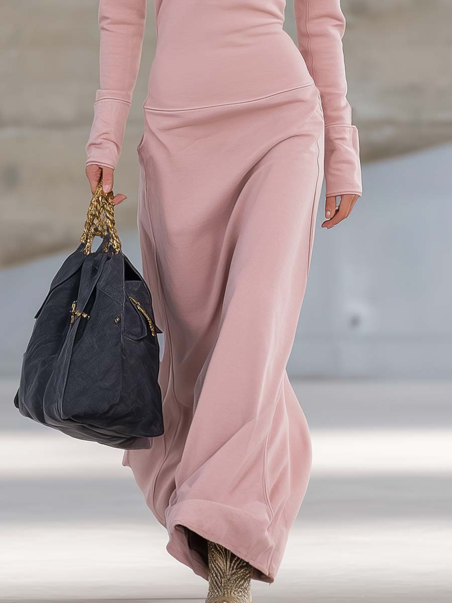 Evangelia Stijlvolle Maxi Jurk met Ritssluiting