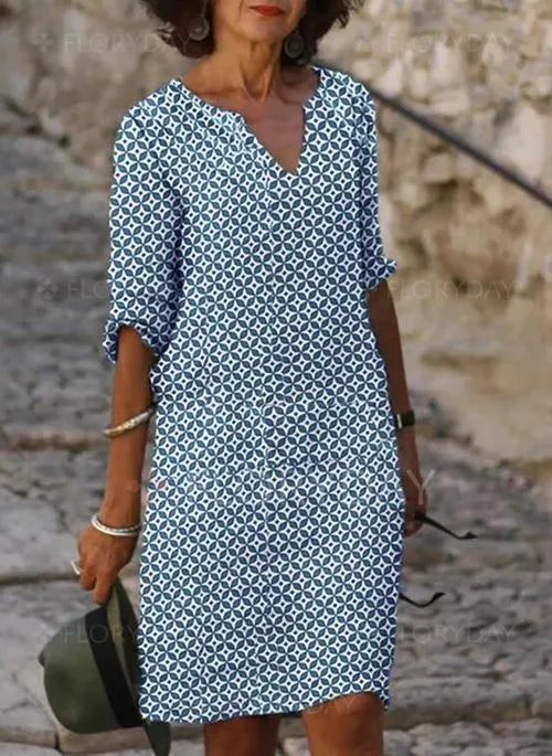 Karine Elegante Midi Jurk