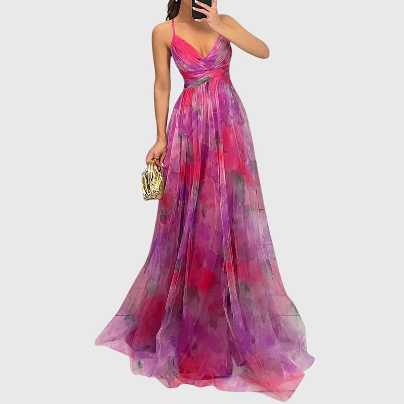 Giselle Stijlvolle Maxi Jurk met Bloemenprint