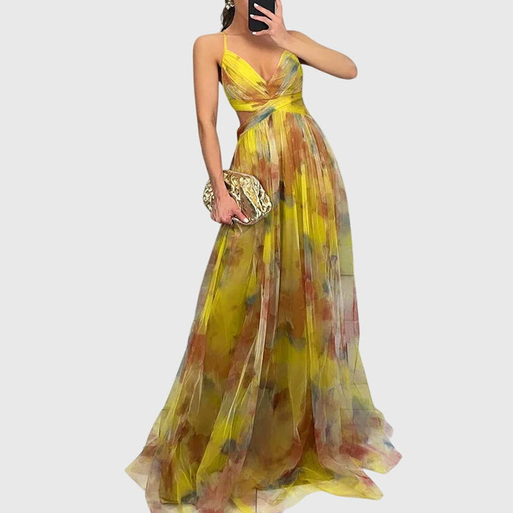 Giselle Stijlvolle Maxi Jurk met Bloemenprint
