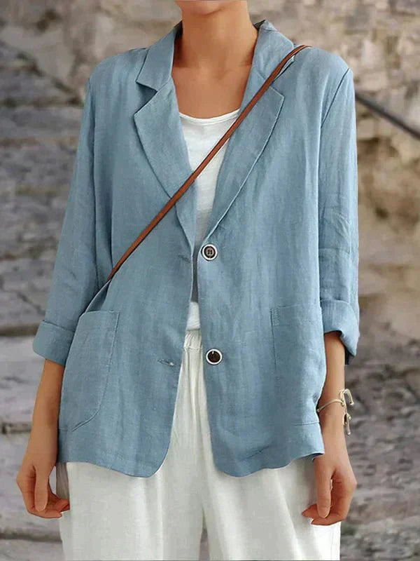 Felicity Relaxte Jas met Knoopdetails