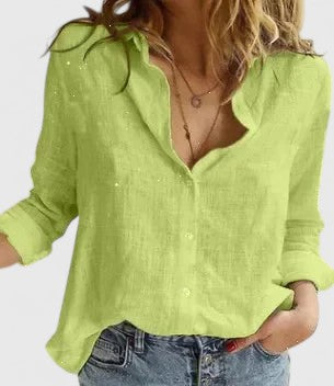 Harper Elegante Blouse met Knoopdetails