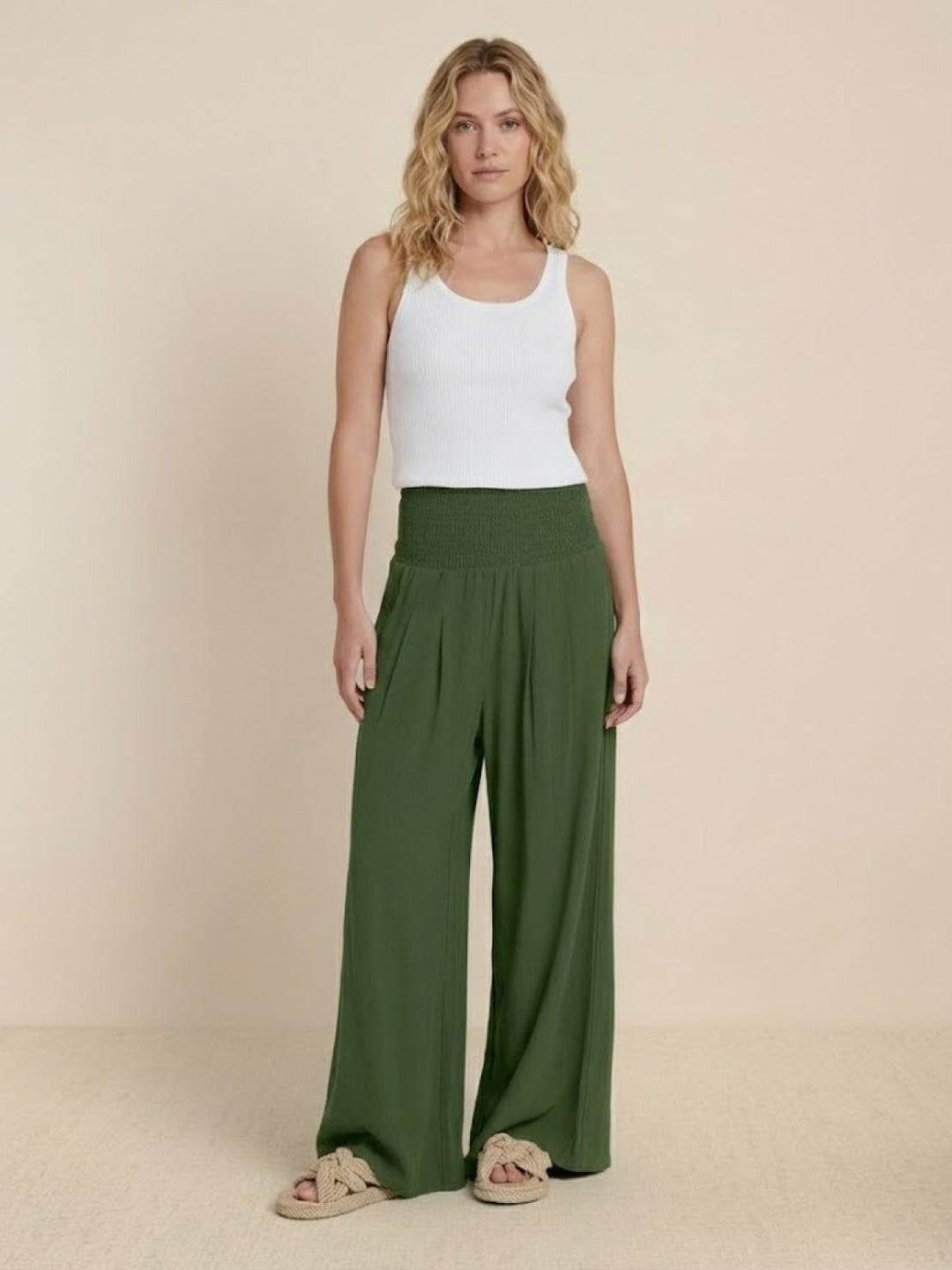 Dune Wijde Broek met Plooien