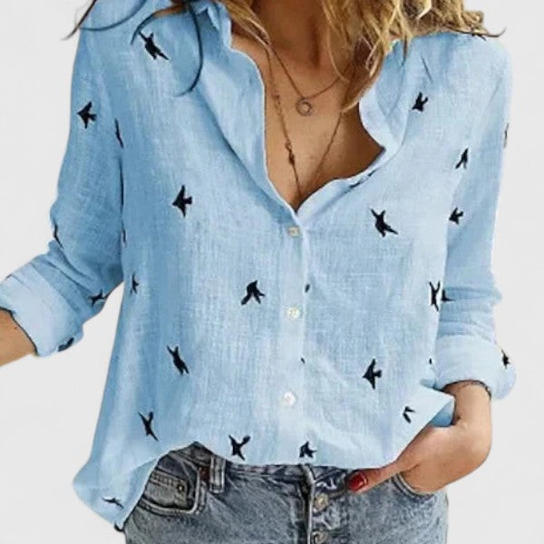 Harper Elegante Blouse met Knoopdetails