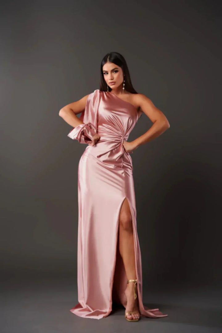 Odette Stijlvolle Maxi Jurk met One-shoulder