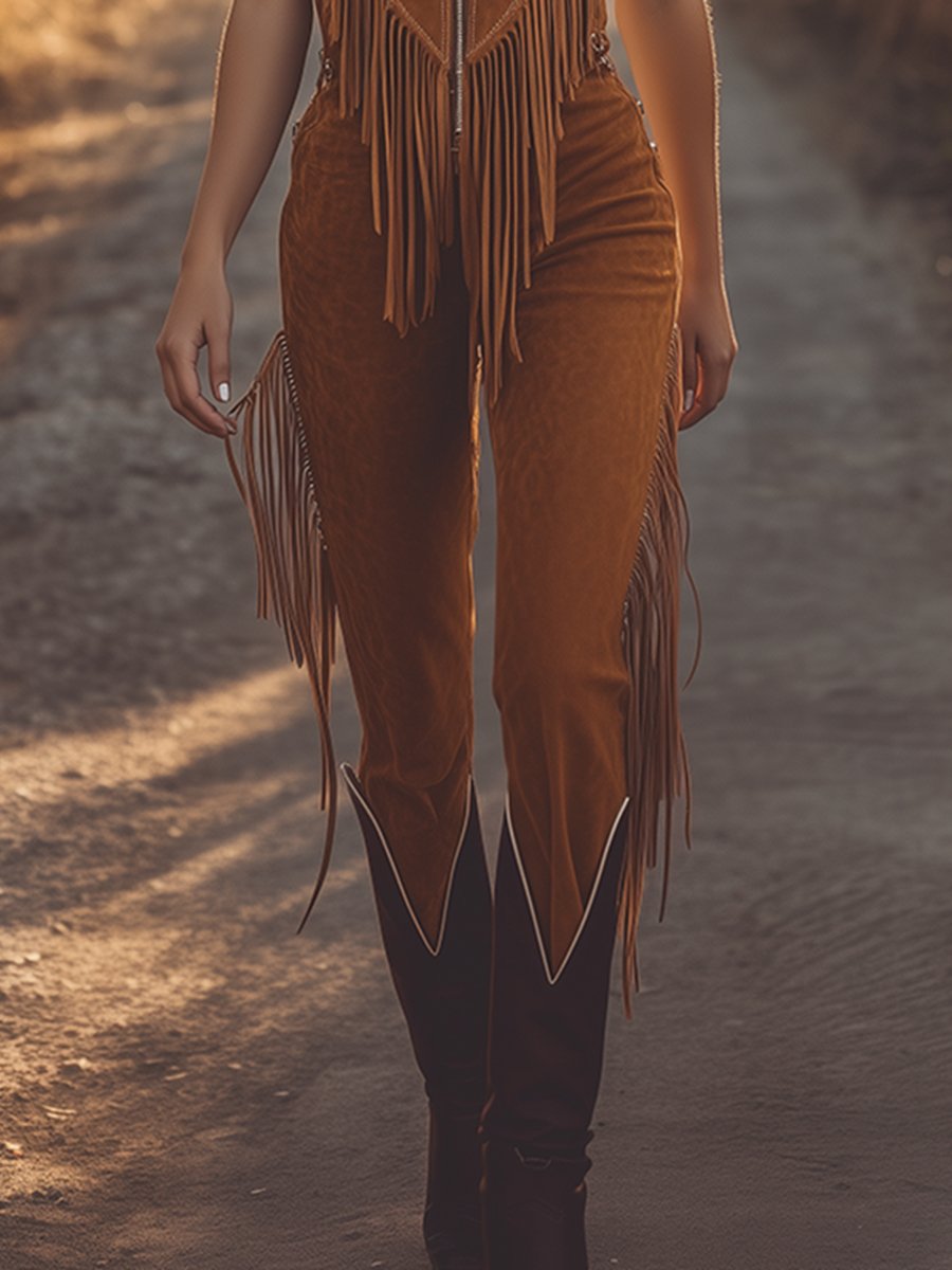 Imogen Tijdloze Jumpsuit met Ritssluiting