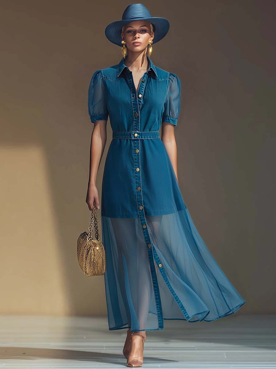 Isolde Elegante Maxi Jurk met V-hals
