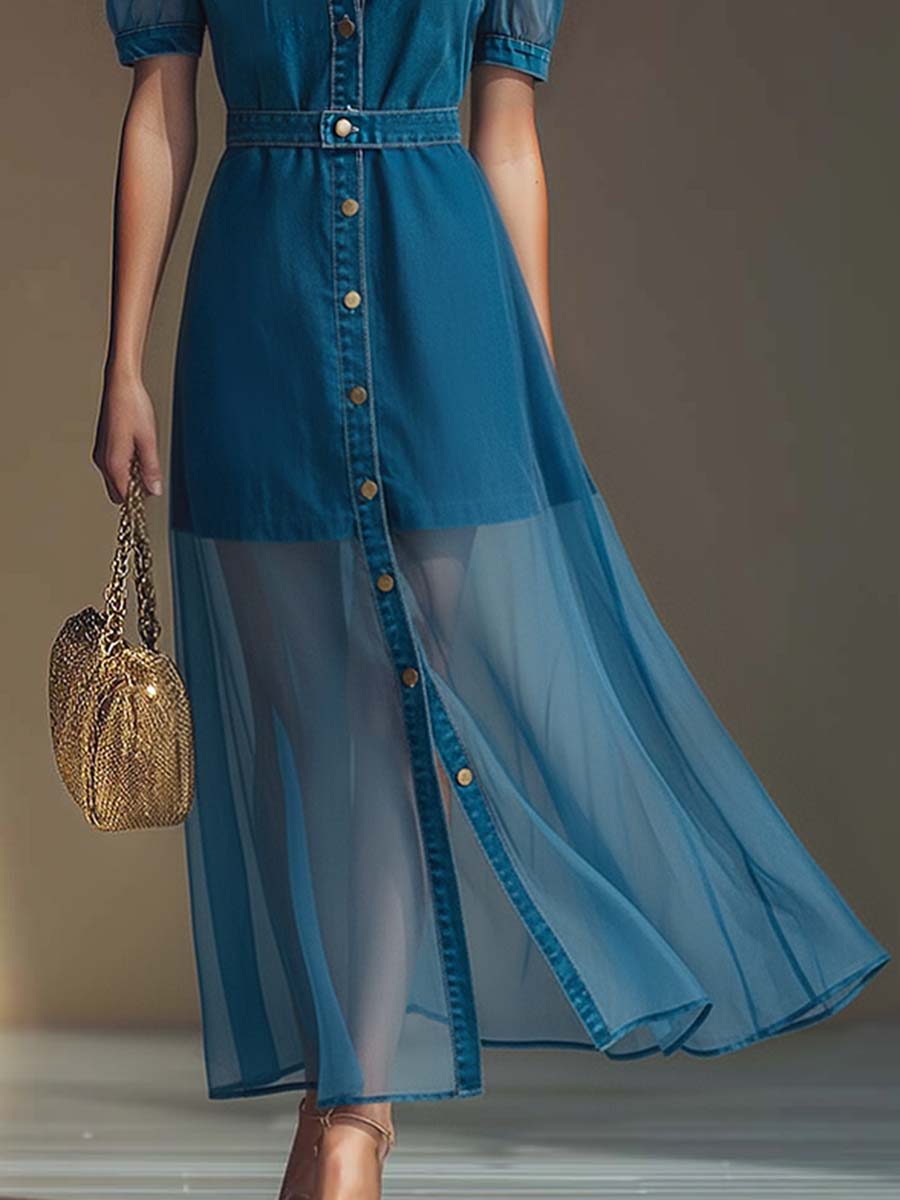 Isolde Elegante Maxi Jurk met V-hals