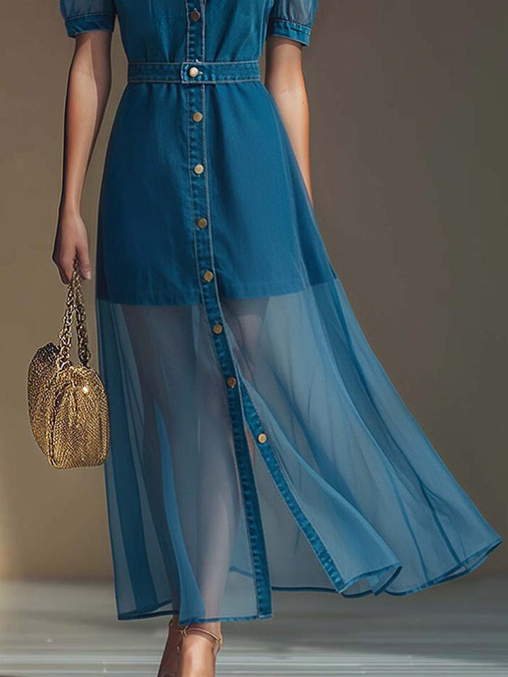 Isolde Elegante Maxi Jurk met V-hals