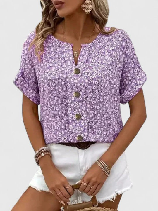 Sabine Stijlvolle Top met Bloemenprint