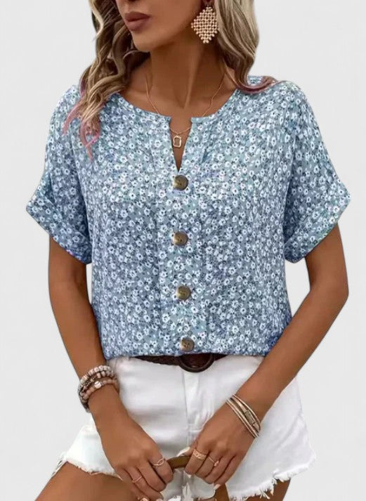 Sabine Stijlvolle Top met Bloemenprint