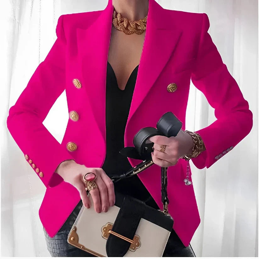 Monroe Getailleerde Jas met Knoopdetails