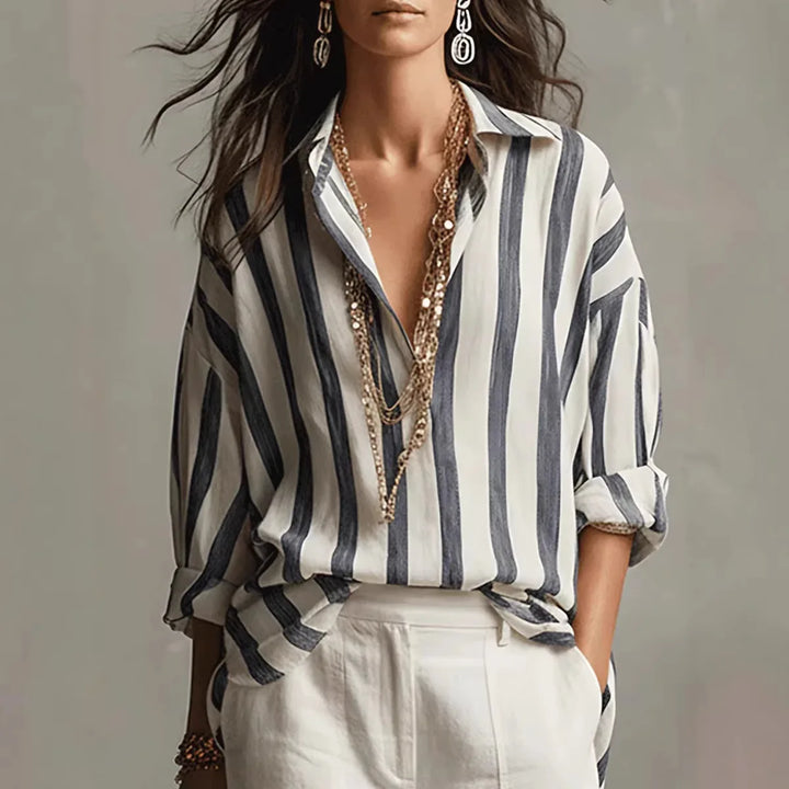 Juliette Relaxte Blouse met Knoopdetails