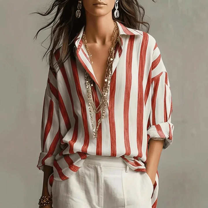 Juliette Relaxte Blouse met Knoopdetails