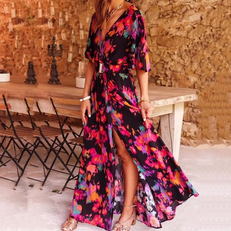 Juliette Elegante Maxi Jurk met V-hals