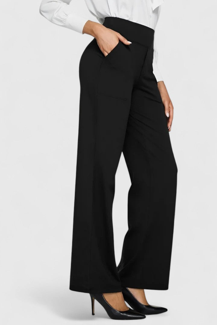 Hilary Stijlvolle Broek met Knoopdetails