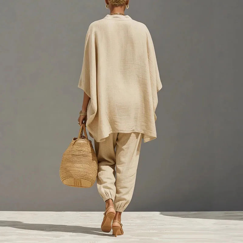 Lavinia Relaxte Set met V-hals