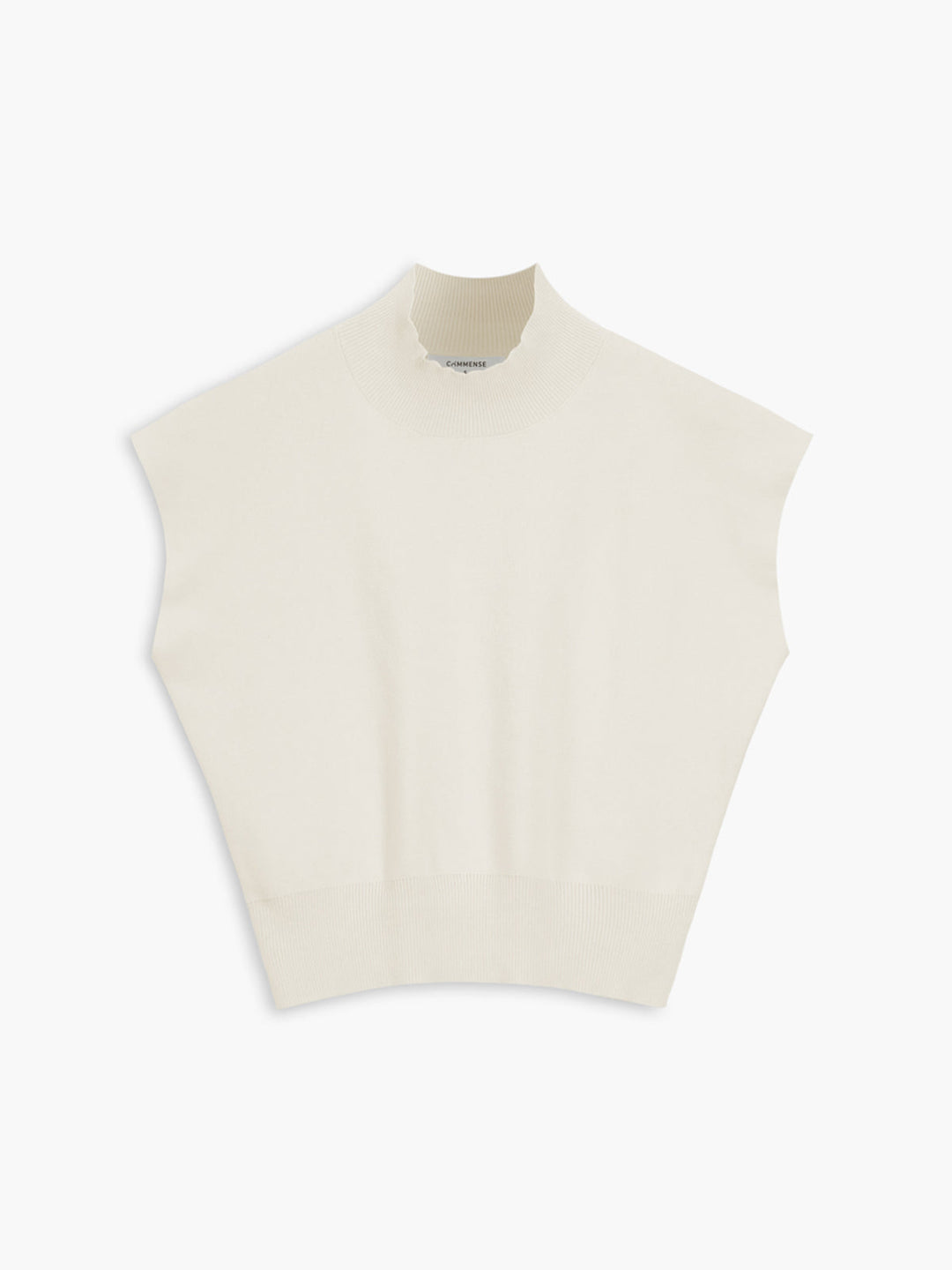 Hailey | Dames Mock Neck Korte Mouw Casual Top