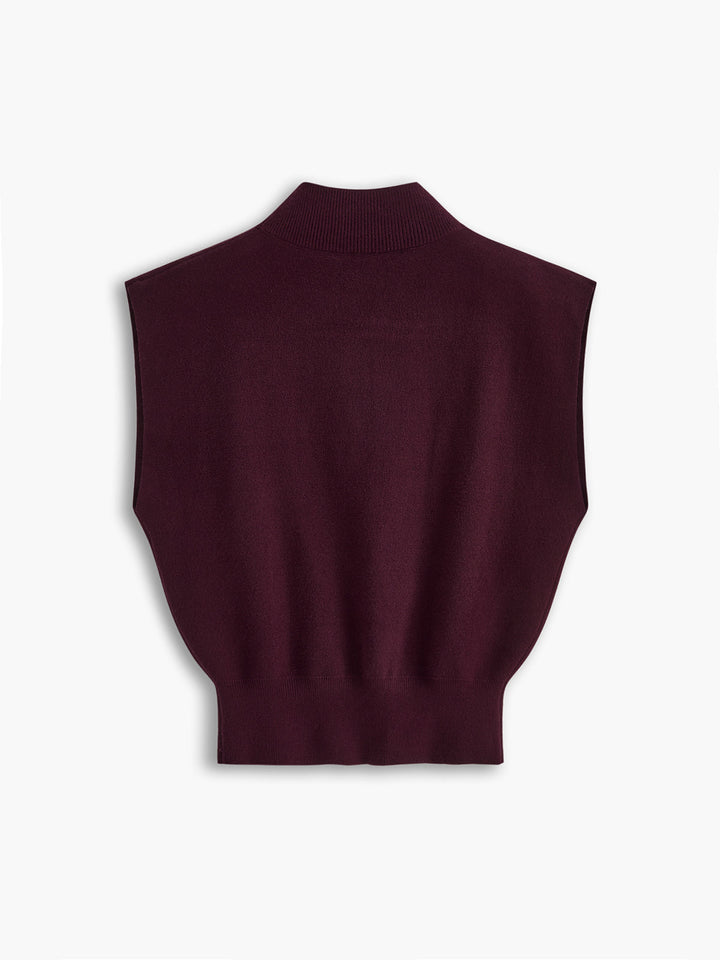 Hailey | Dames Mock Neck Korte Mouw Casual Top