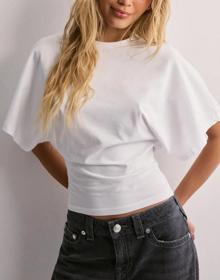 Leona Relaxte Top met Ronde hals