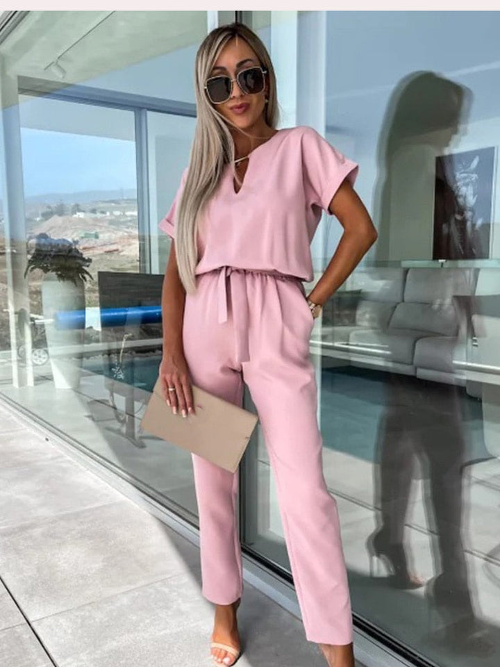 Elara Tijdloze Jumpsuit met V-hals