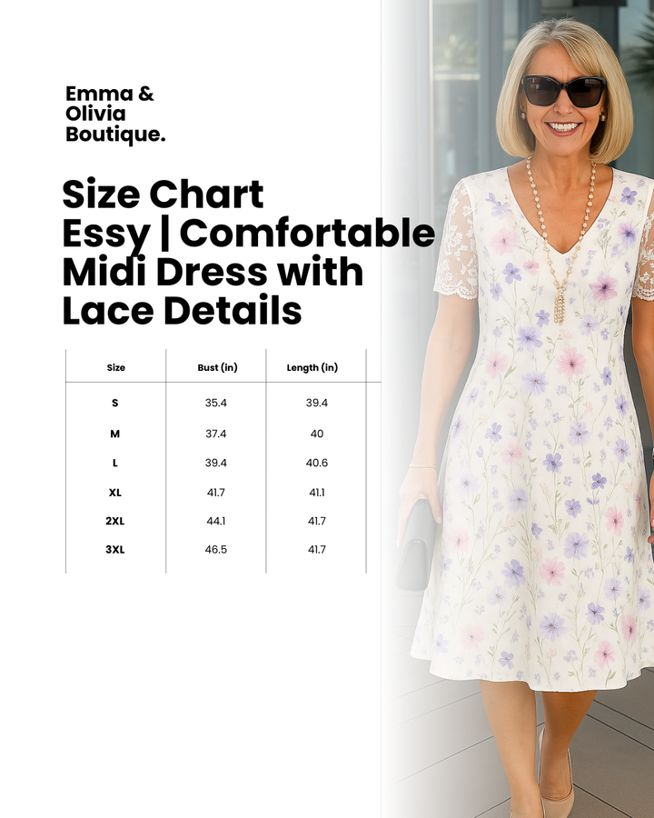 Lydia Elegante Midi Jurk met V-hals