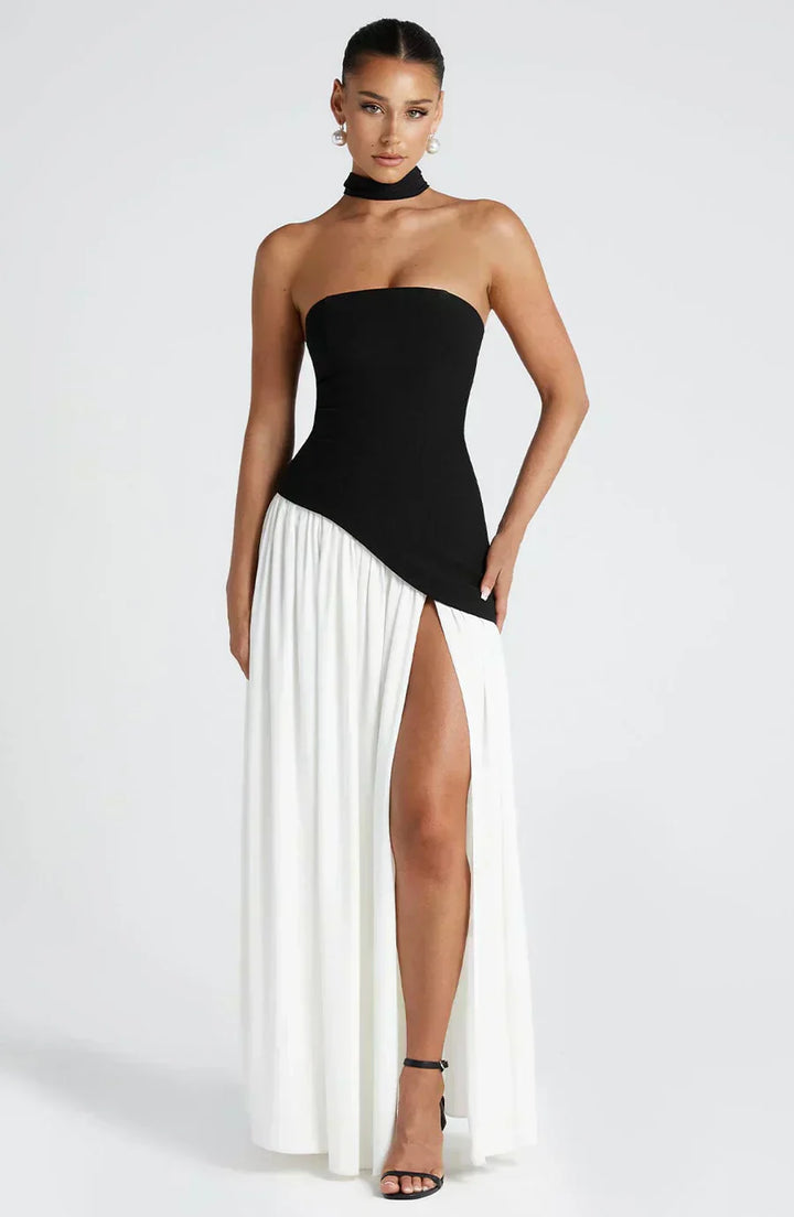 Emily Tijdloze Maxi Jurk met Split