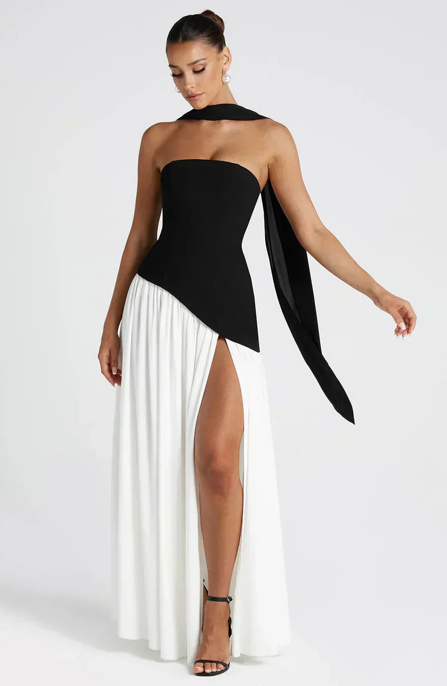 Emily Tijdloze Maxi Jurk met Split