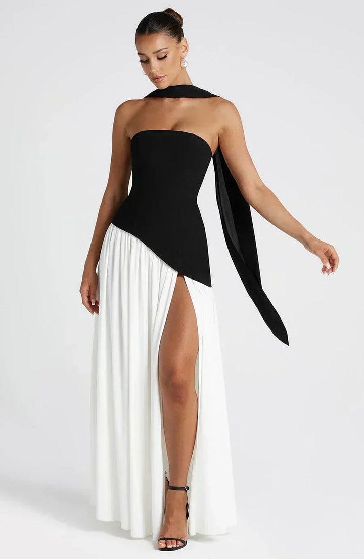 Emily Tijdloze Maxi Jurk met Split