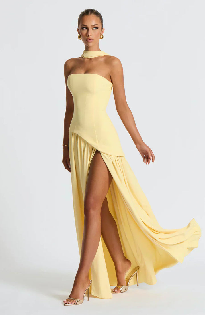 Emily Tijdloze Maxi Jurk met Split