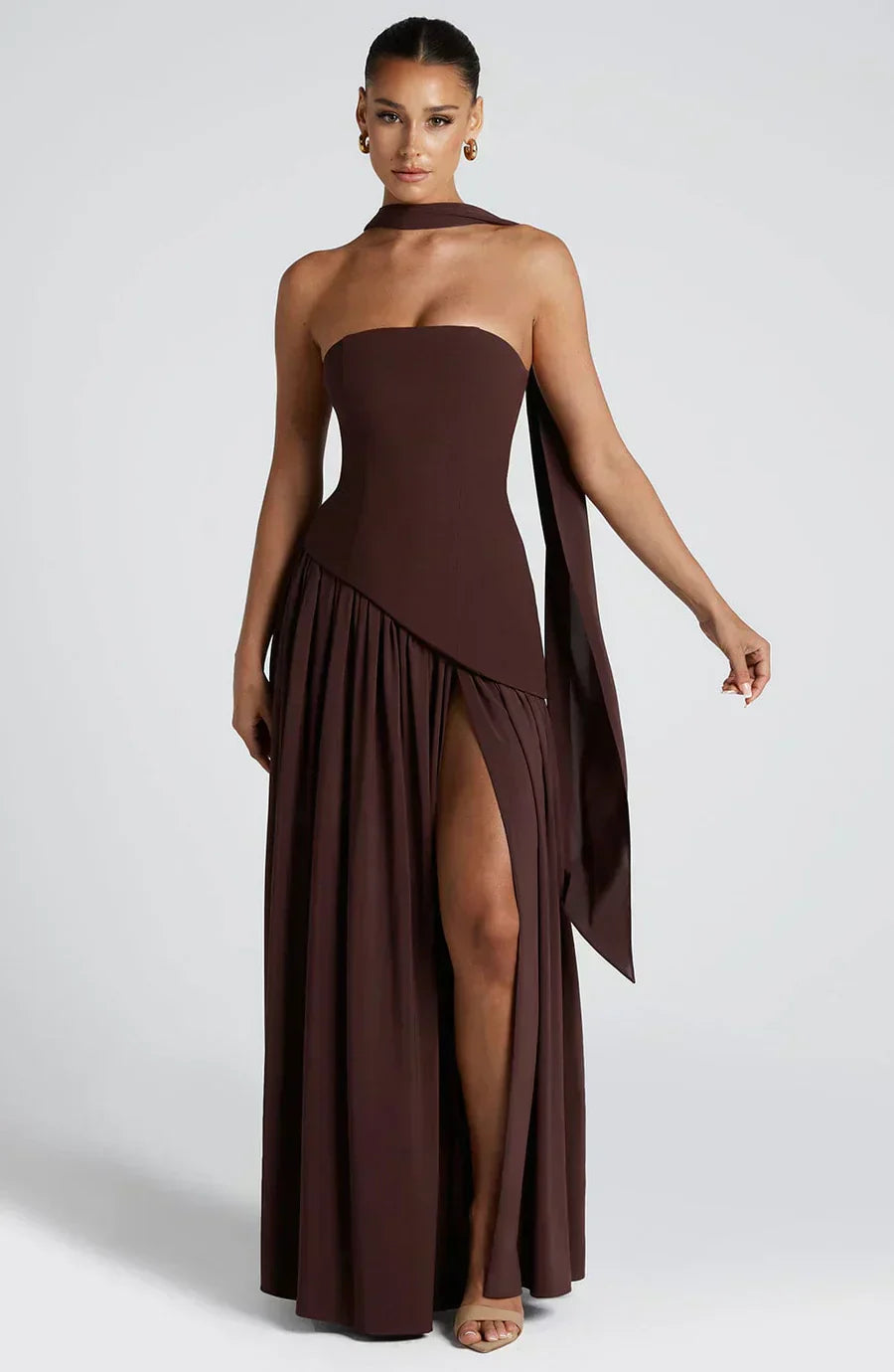 Emily Tijdloze Maxi Jurk met Split