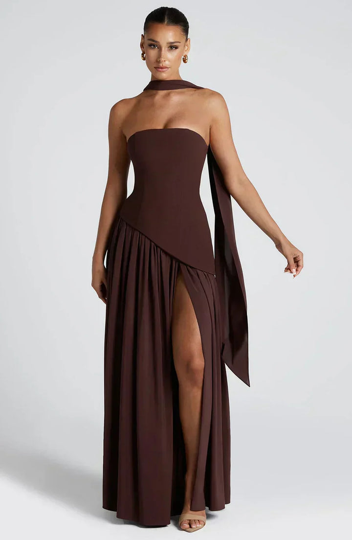 Emily Tijdloze Maxi Jurk met Split
