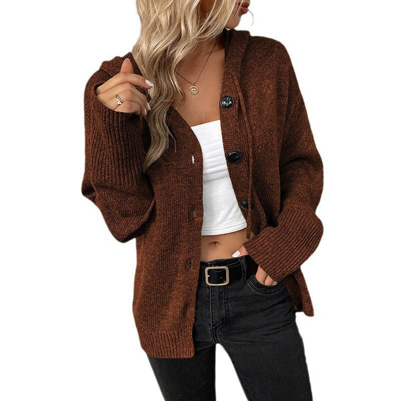 Dames vest met capuchon en knoopsluiting voor een ruime pasvorm en comfort