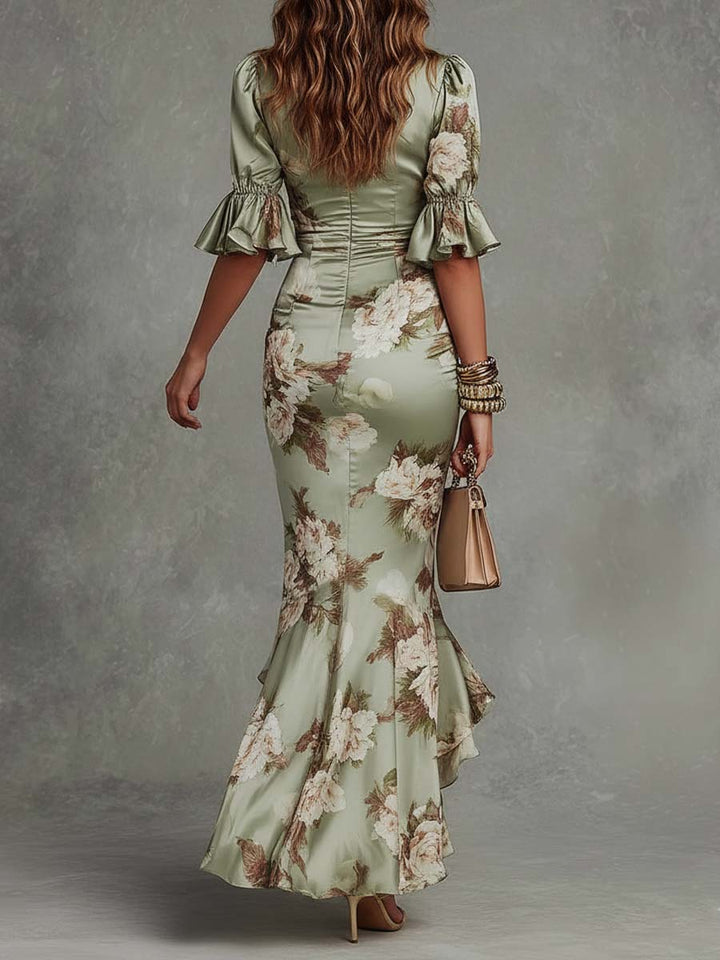 Minerva Elegante Maxi Jurk met V-hals