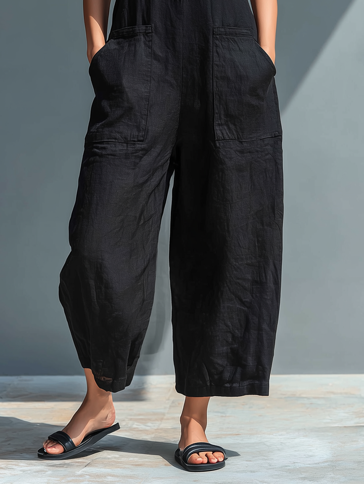 Naomi Wijde Jumpsuit met Knoopdetails