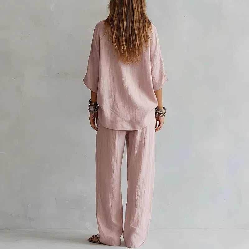 Octavia Wijde Set met Off-shoulder
