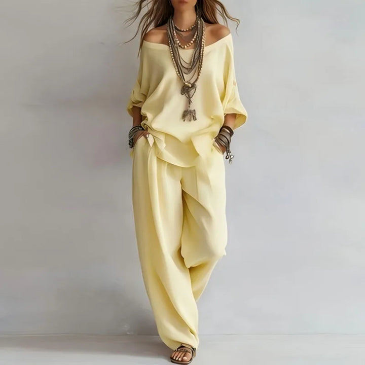 Octavia Wijde Set met Off-shoulder