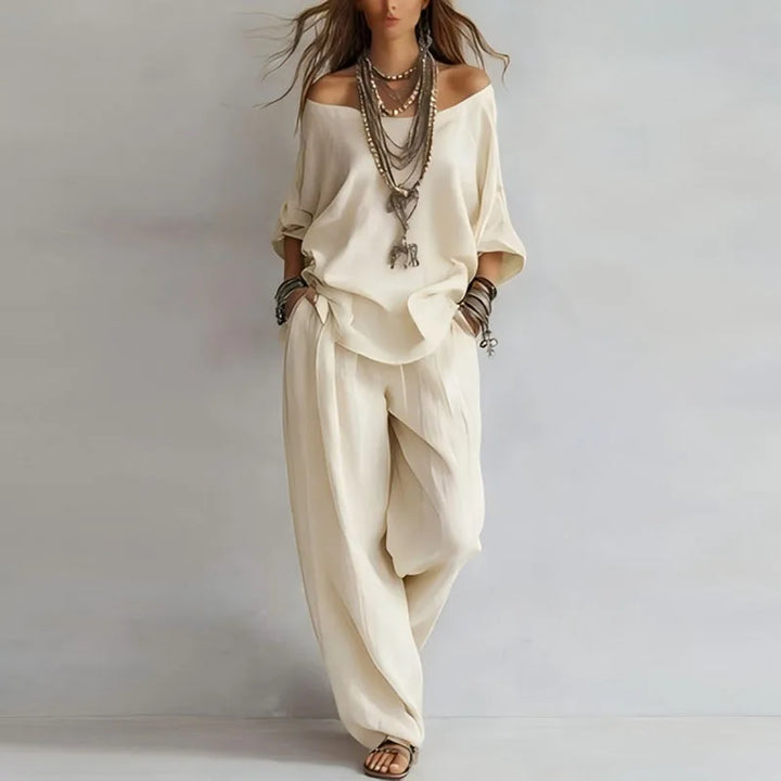 Octavia Wijde Set met Off-shoulder